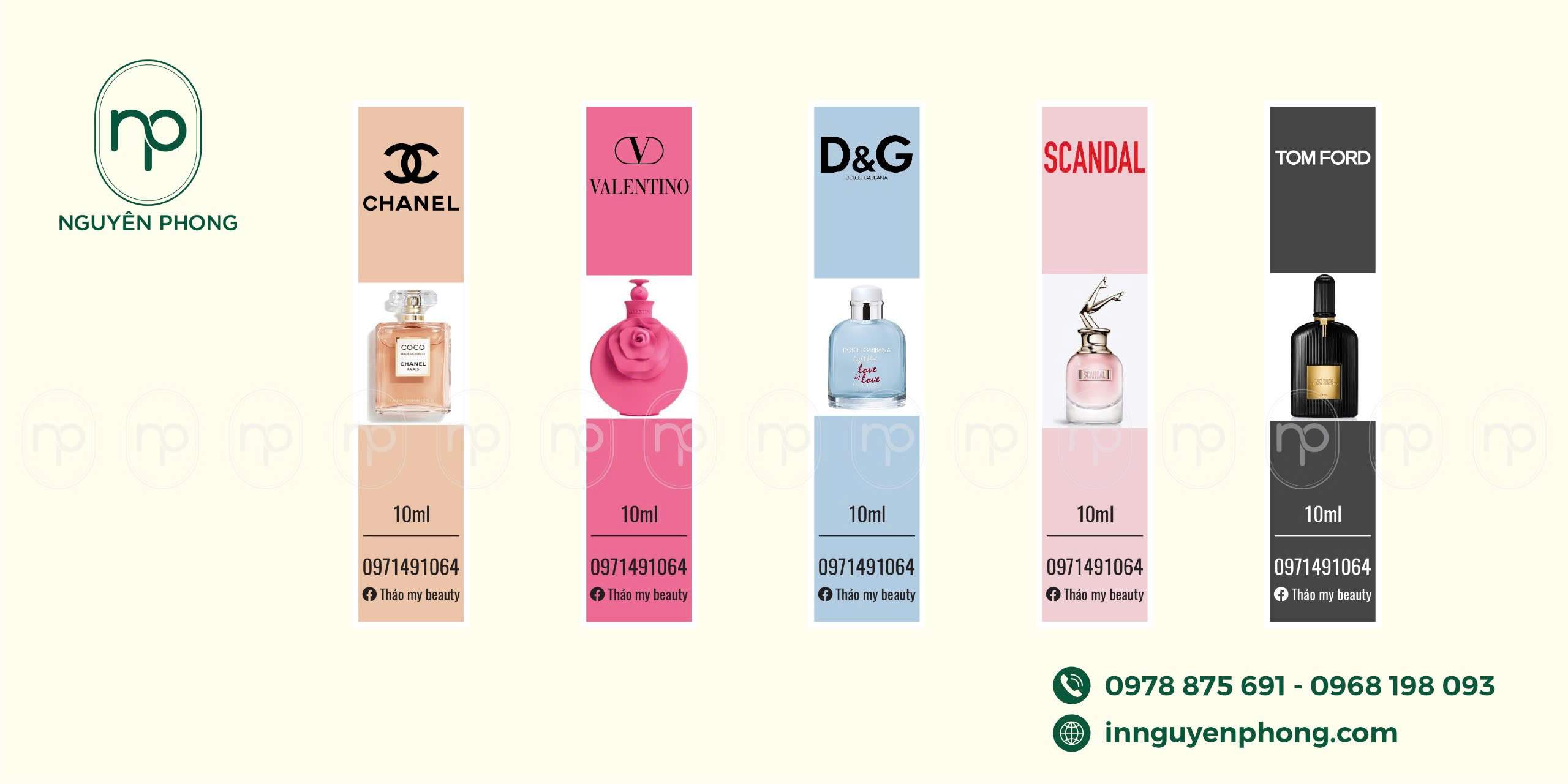 Tem Dán Nước Hoa Chiết - Nhỏ gọn, tinh tế, đậm chất riêng